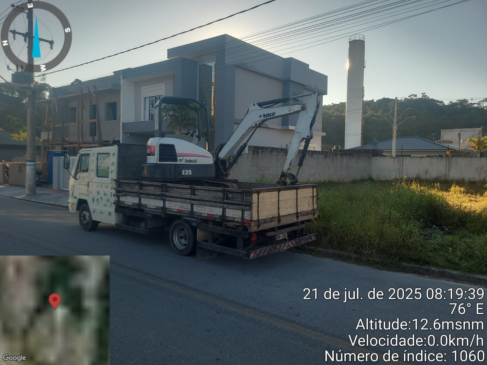 Área em preparação para serviço de terraplanagem